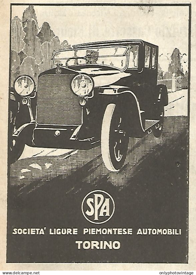 Società Ligure Piemontese Automobili - Pubblicità Del 1923 - Old Advert - Reclame