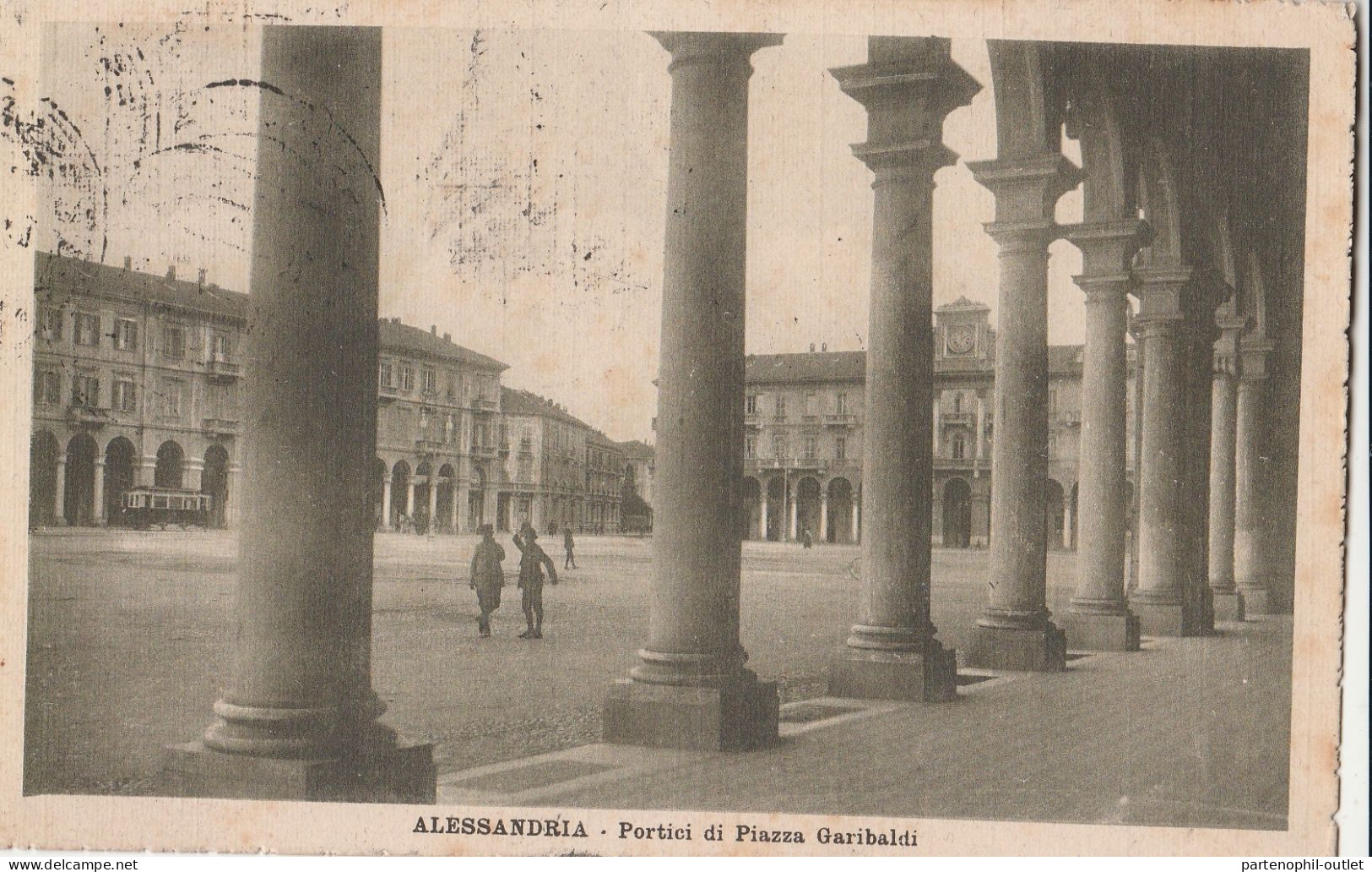 Cartolina - Postcard /  Viaggiata /  Alessandria - Portici Di Piazza Garibaldi - Alessandria