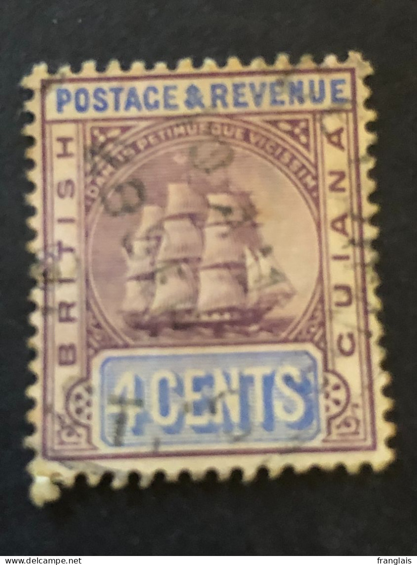 BRITISH GUIANA  SG 196   4c Dull Purple And Cobalt  FU - Brits-Guiana (...-1966)