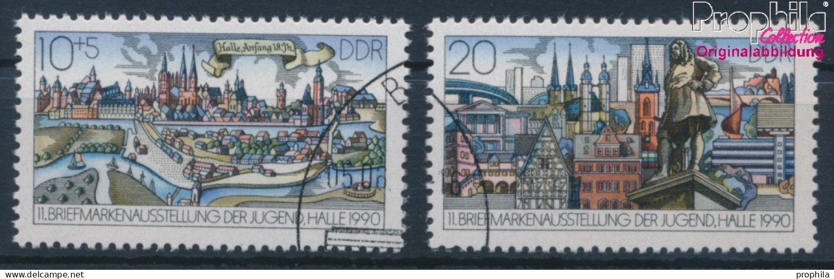 DDR 3338-3339 (kompl.Ausg.) Gestempelt 1990 Briefmarkenausstellung Der Jugend (10405730 - Gebruikt