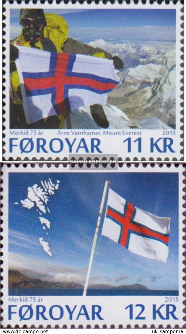 Denmark - Faroe Islands 834-835 (complete Issue) Unmounted Mint / Never Hinged 2015 Flag - Féroé (Iles)