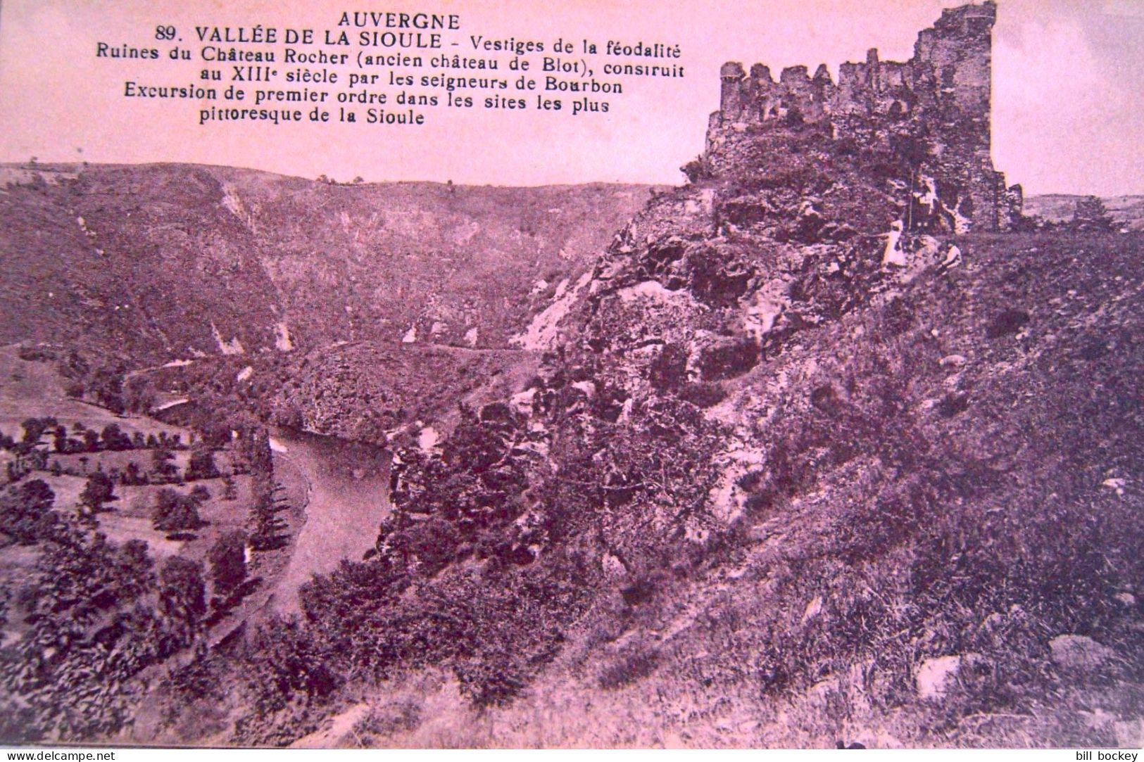 CPA Années 1920 Le Chateau ROCHER XVeme - Vallée De La Sioule - Editeur Gouttefangeas TBE Saint Flour, Sauviat - Courpiere