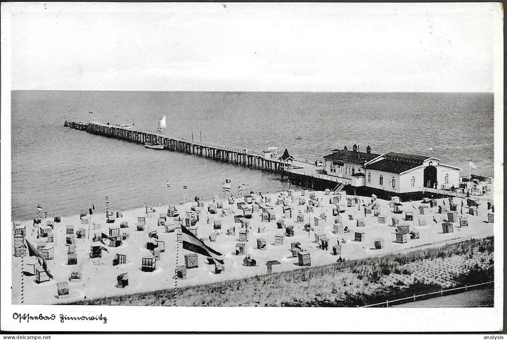 Germany Usedom Island Zinnowitz Coastal View Old PPC 1939 Mailed - Zinnowitz
