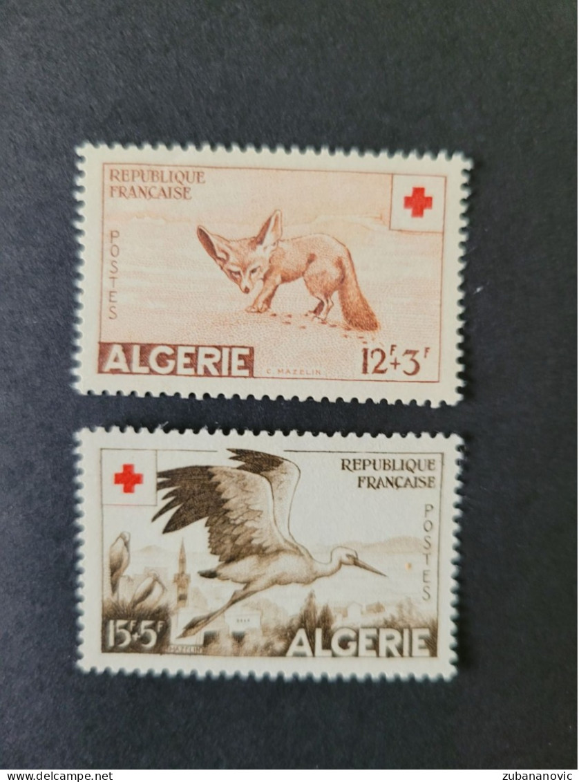 Algerie 1957 Animals Red Cross - Andere & Zonder Classificatie