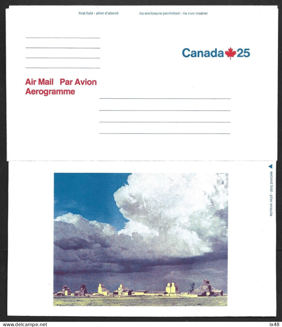 Fog. Ice. Canada Stationery Aerogram. North Sea. Water. Brouillard. Glace. Aérogramme De Papeterie Canada. La Mer Du Nor - Klimaat & Meteorologie