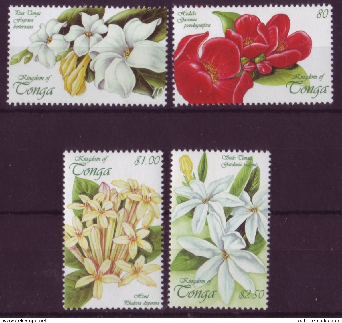 Océanie - Tonga - Flore - 4 Timbres Différents - 7198 - Tonga (1970-...)