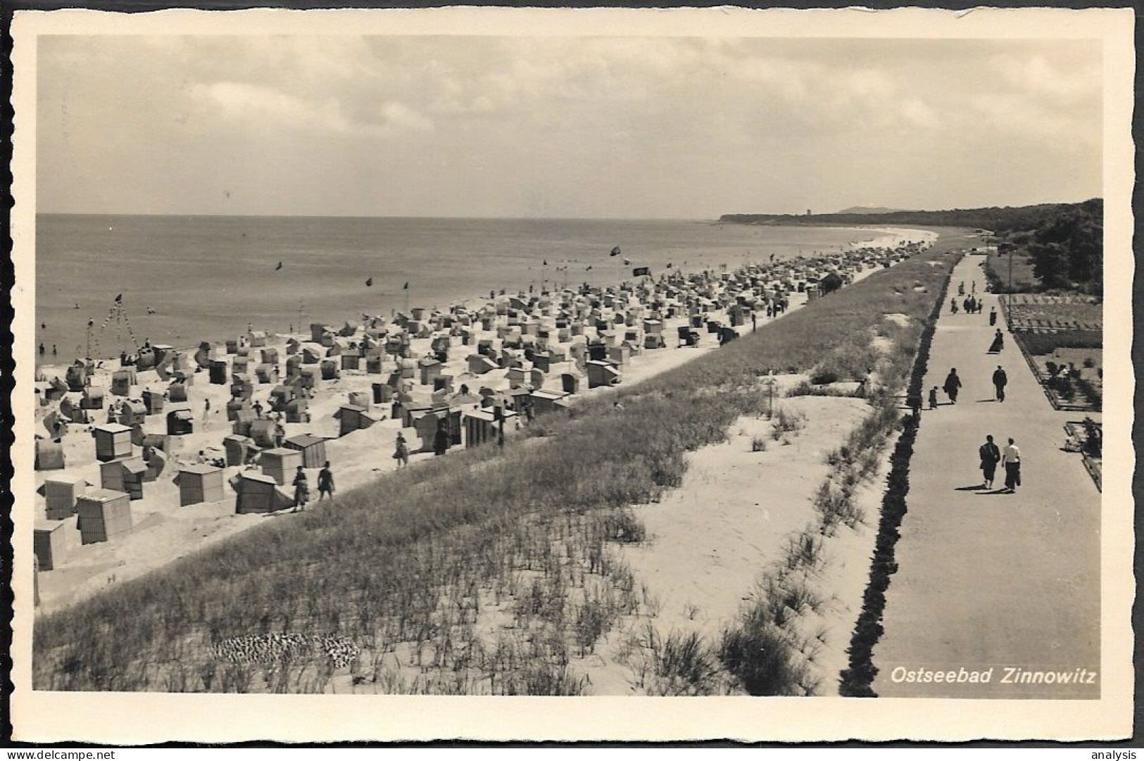 Germany Usedom Island Zinnowitz Coastal View Old Real Photo PC 1941 Mailed - Zinnowitz