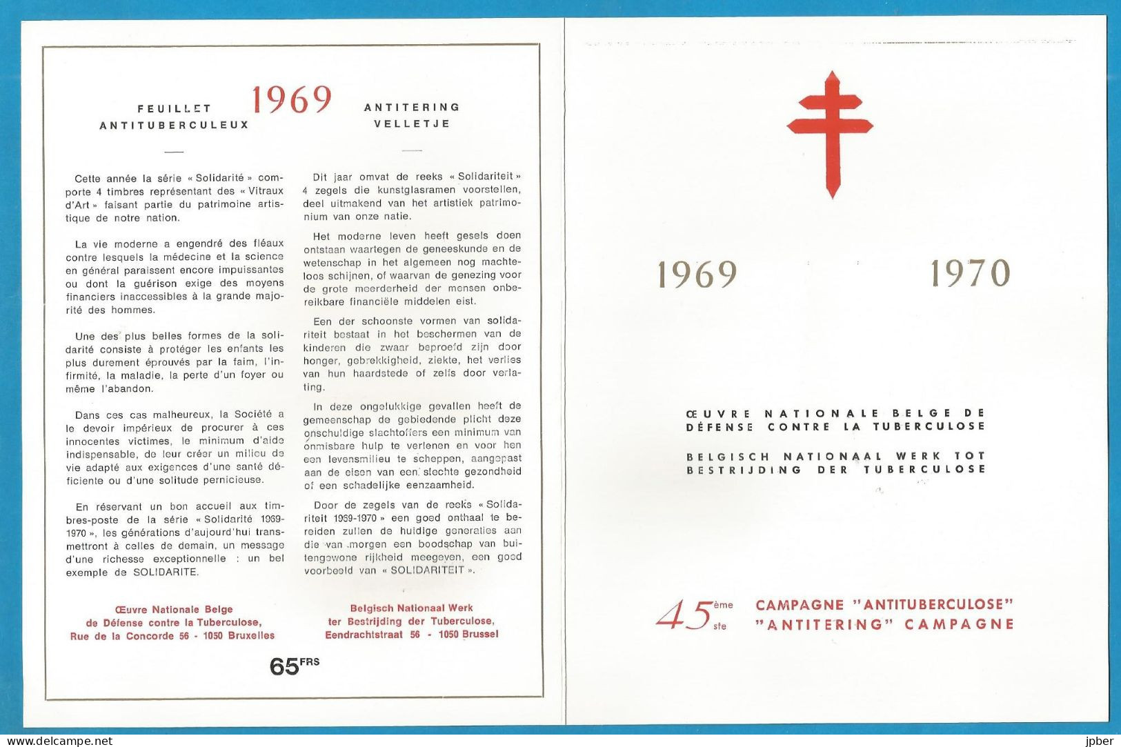 Belgique - Antituberculeux - Campagne 1969-1970 - Timbres N°1519 à 1522 - Vitraux D'églises - Obl. La Louvière - Documents Commémoratifs