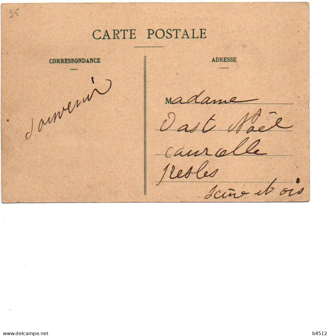 95 PONTOISE Le Château édition Seyes 1912 - Pontoise