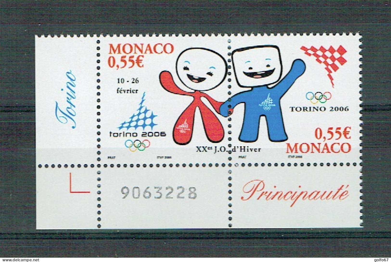 MONACO 2006 Y&T N° 2529 - 2530 La Paire NEUF** - Unused Stamps