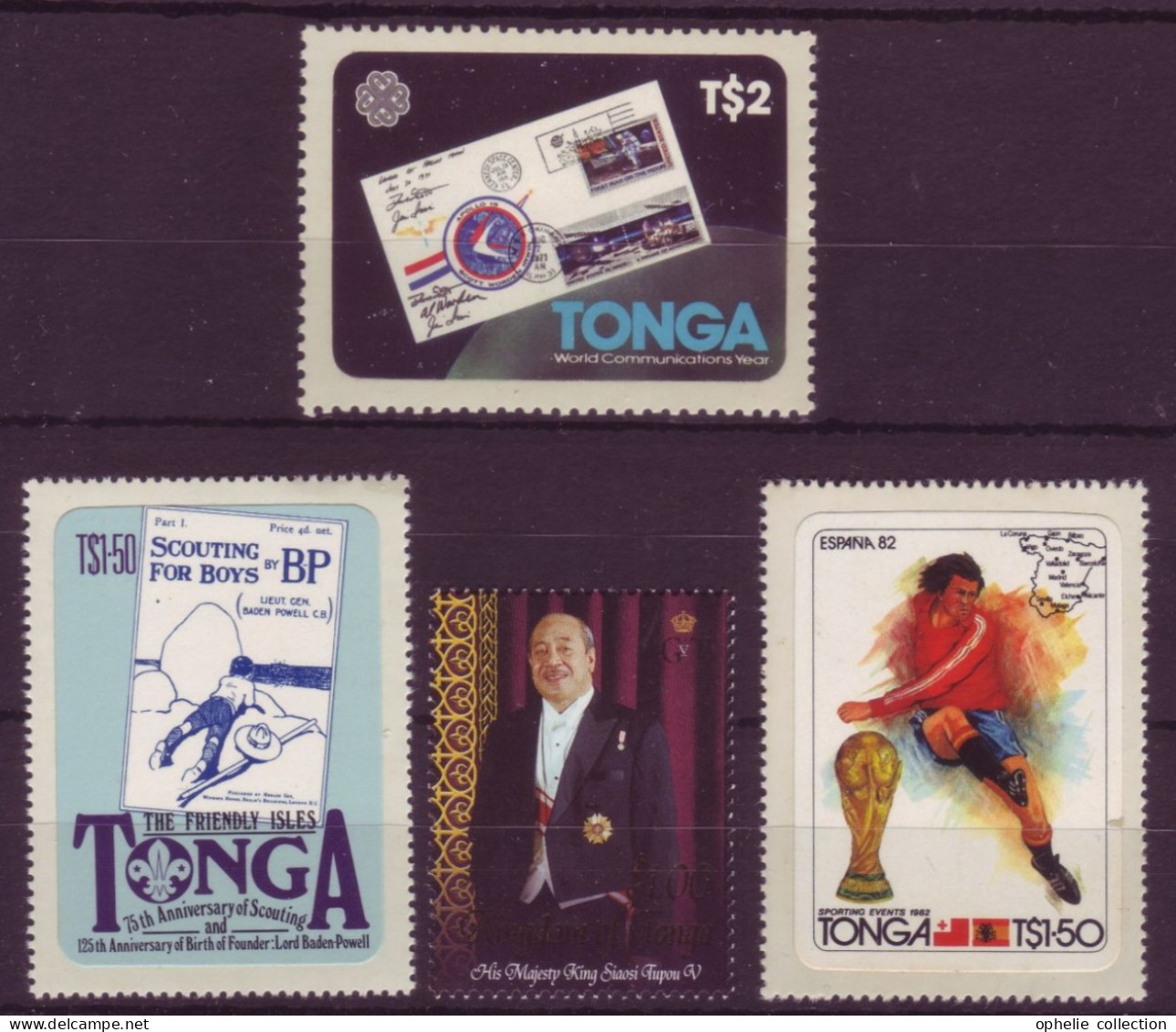 Océanie - Tonga - Commémoratifs - 4 Timbres Différents - 7204 - Tonga (1970-...)