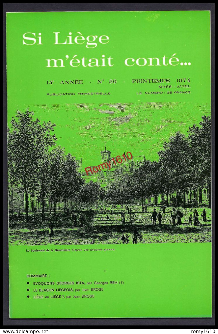 SI LIEGE M'ETAIT CONTE... Année 1974. N°50, 51, 52, 53.  Complète. Avec Superbes Illustrations Et Publicités. - Belgien