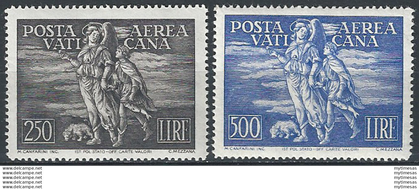 1948 Vaticano Tobia 2v. Bc MNH Sass. N. A16/17 - Other & Unclassified