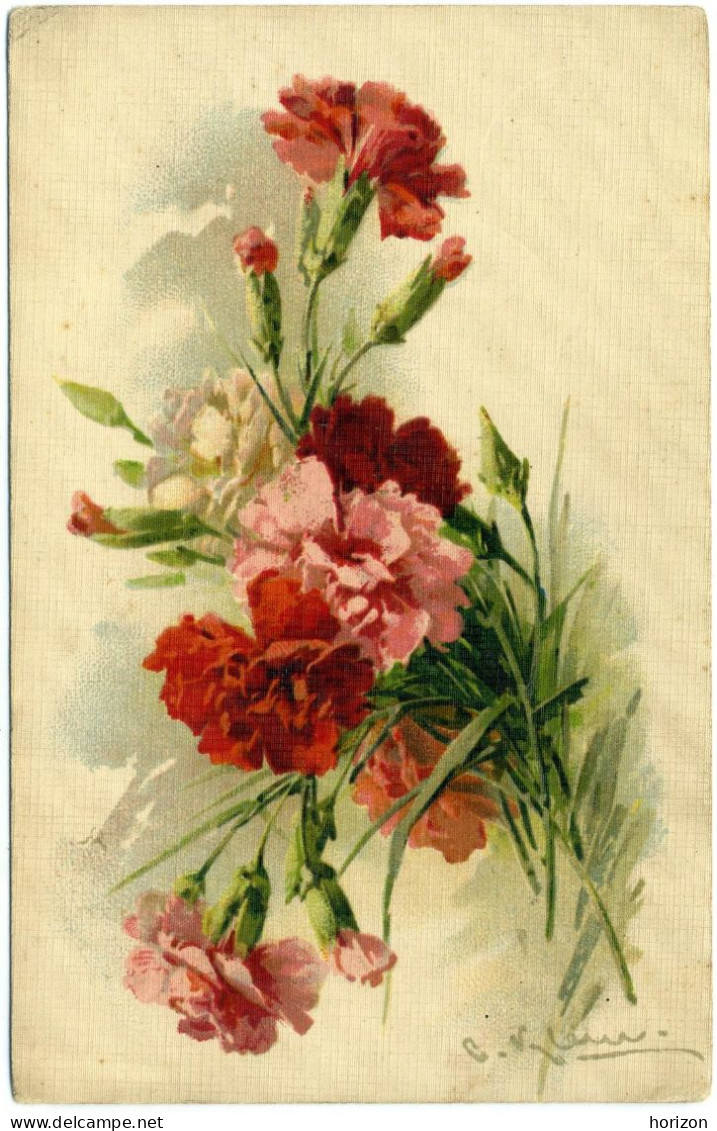 G.444  C. KLEIN - Fleurs - Carnations - 1922 - Klein, Catharina