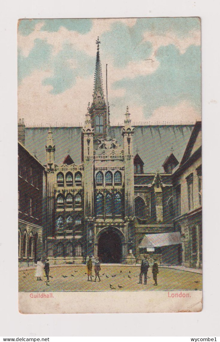 ENGLAND - London Guildhall Used Vintage Postcard - Other & Unclassified