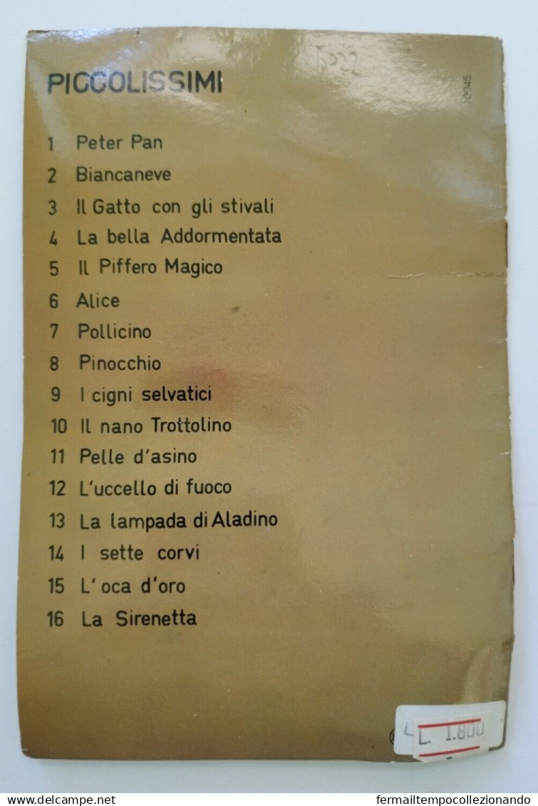 Bo22  Libro Fiaba Vintage I Sette Corvi Edizioni Arcobaleno Milano Pieghe - Other & Unclassified