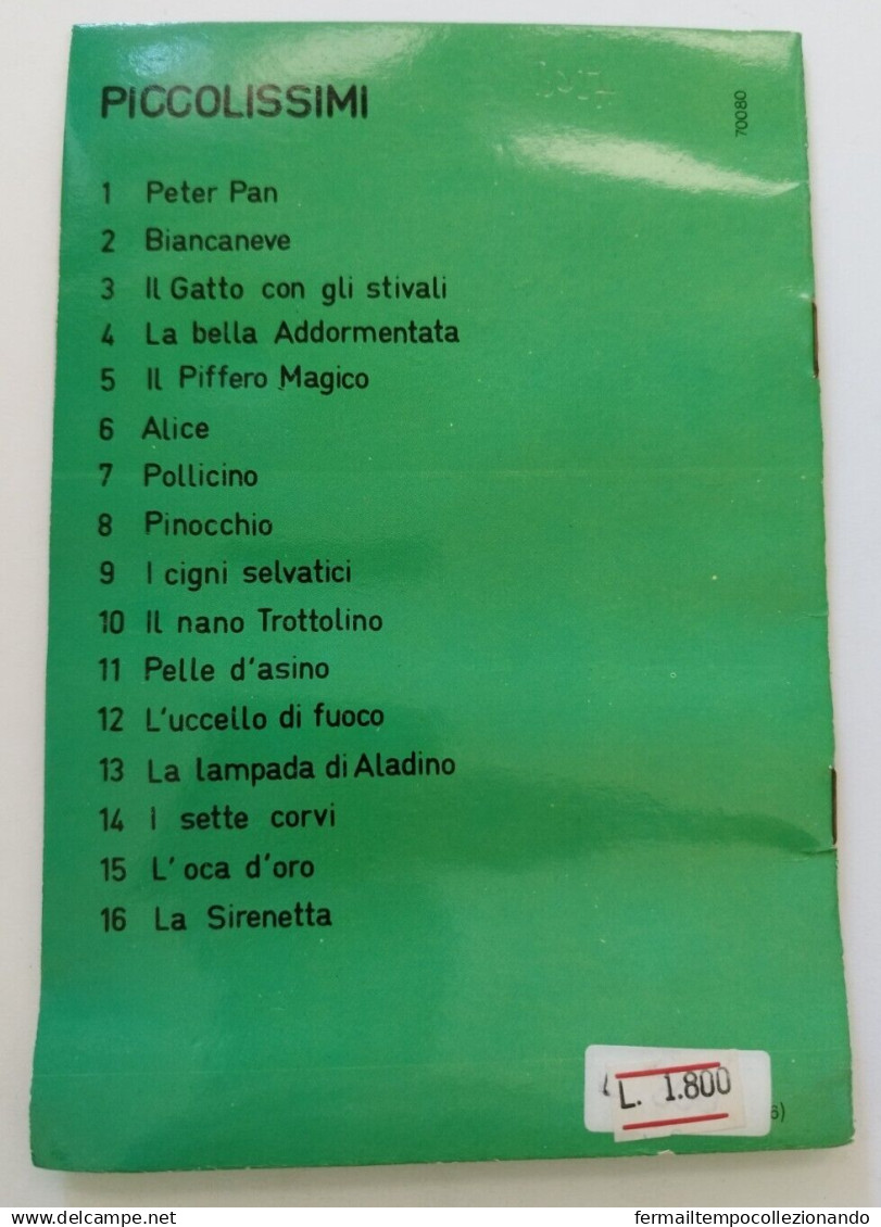 Bo27 Libro Fiaba Vintage La Sirenetta Edizioni Arcobaleno Milano Pieghe - Andere & Zonder Classificatie