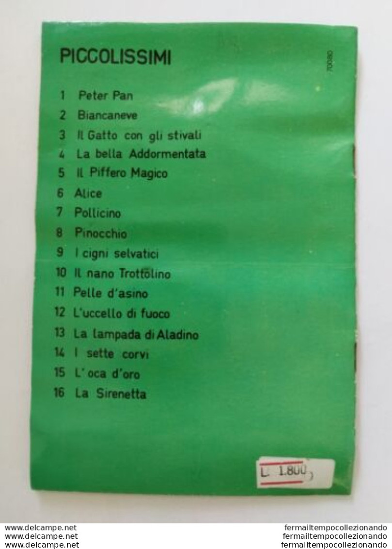 Bo8  Libro Fiaba Vintage La Sirenetta Edizioni Arcobaleno Milano Pieghe - Andere & Zonder Classificatie
