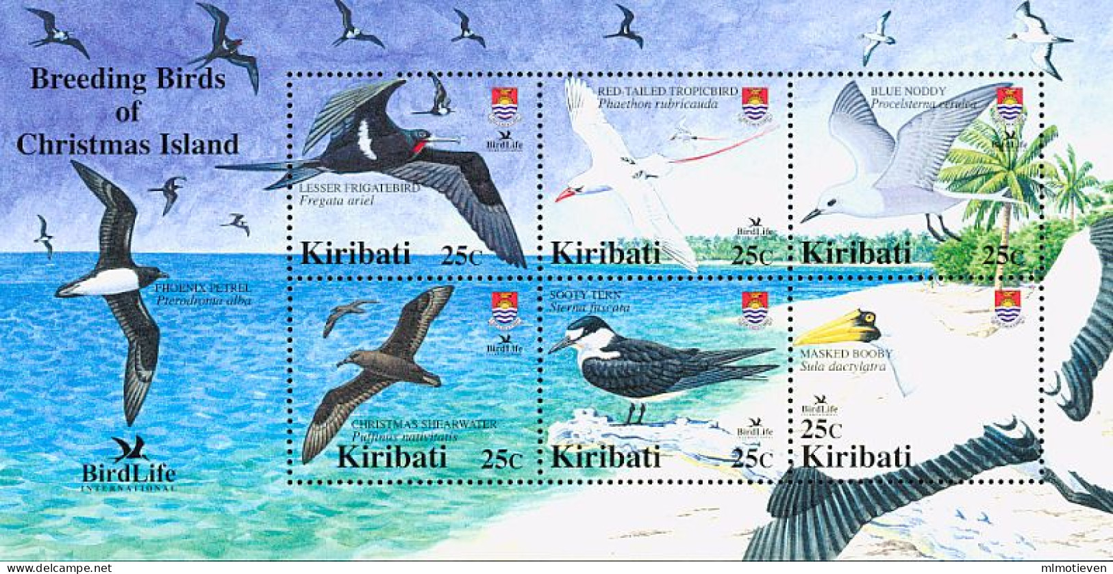 MDB-BK10-012-3 MINT PF/MNH ¤ KIRIBATI 2005 6w In Serie ¤ BIRDS OF THE WORLD OISEAUX BIRDS AVES VOGELS VÖGEL - Albatros & Stormvogels