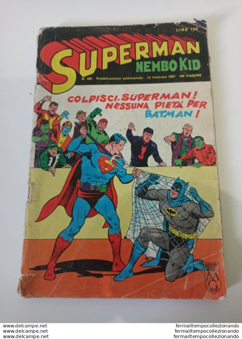 Bc   Fumetto Superman N 565 1967 Nembo Kid 1967 - Andere & Zonder Classificatie