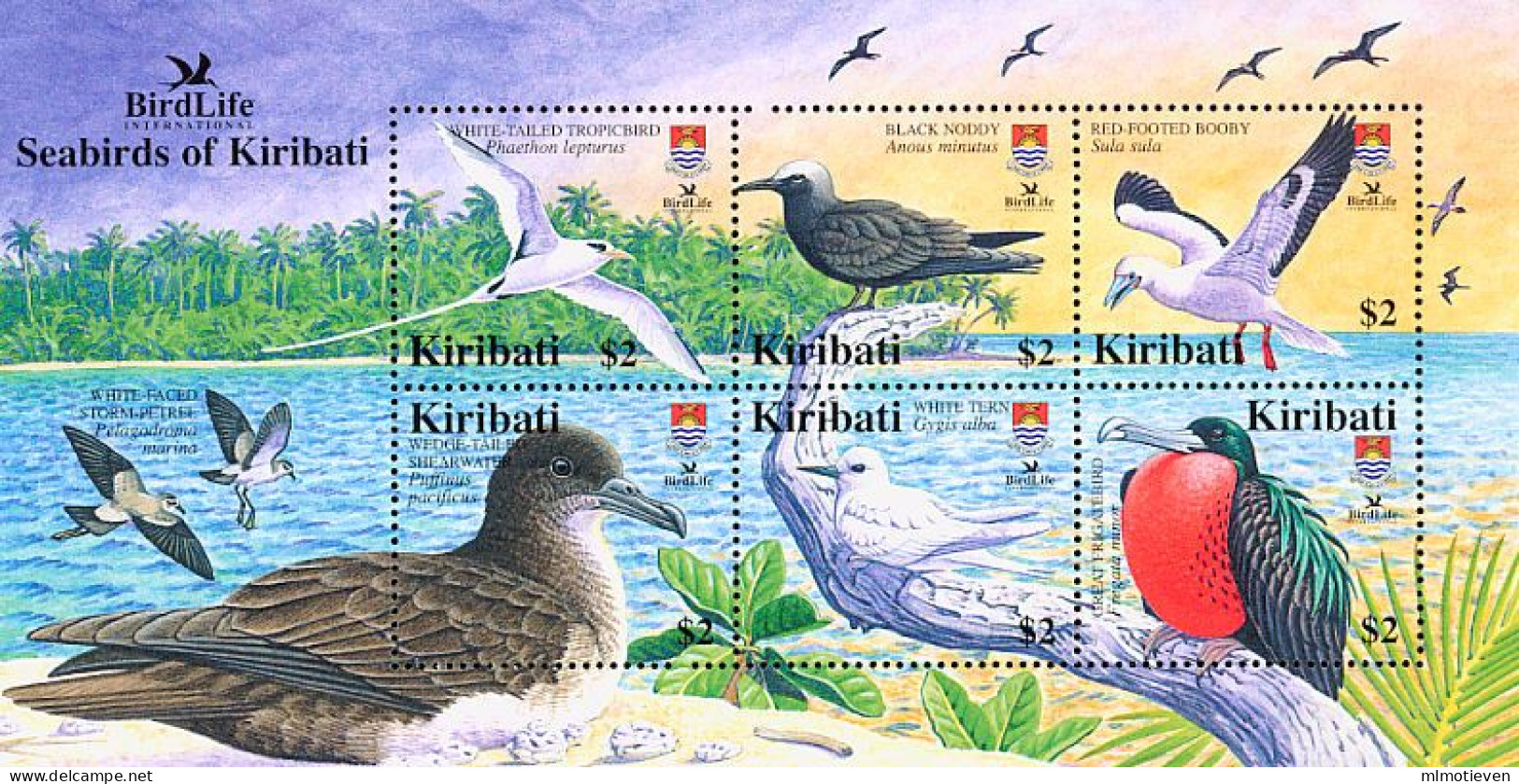 MDB-BK10-012-2 MINT PF/MNH ¤ KIRIBATI 2005 6w In Serie ¤ BIRDS OF THE WORLD OISEAUX BIRDS AVES VOGELS VÖGEL - Albatros & Stormvogels