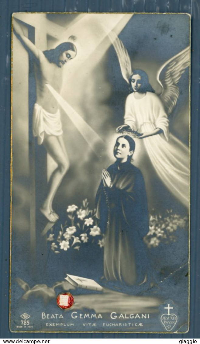 °°° Santino N. 9290 - Beata Gemma Galgani Con Reliquia °°° - Godsdienst & Esoterisme