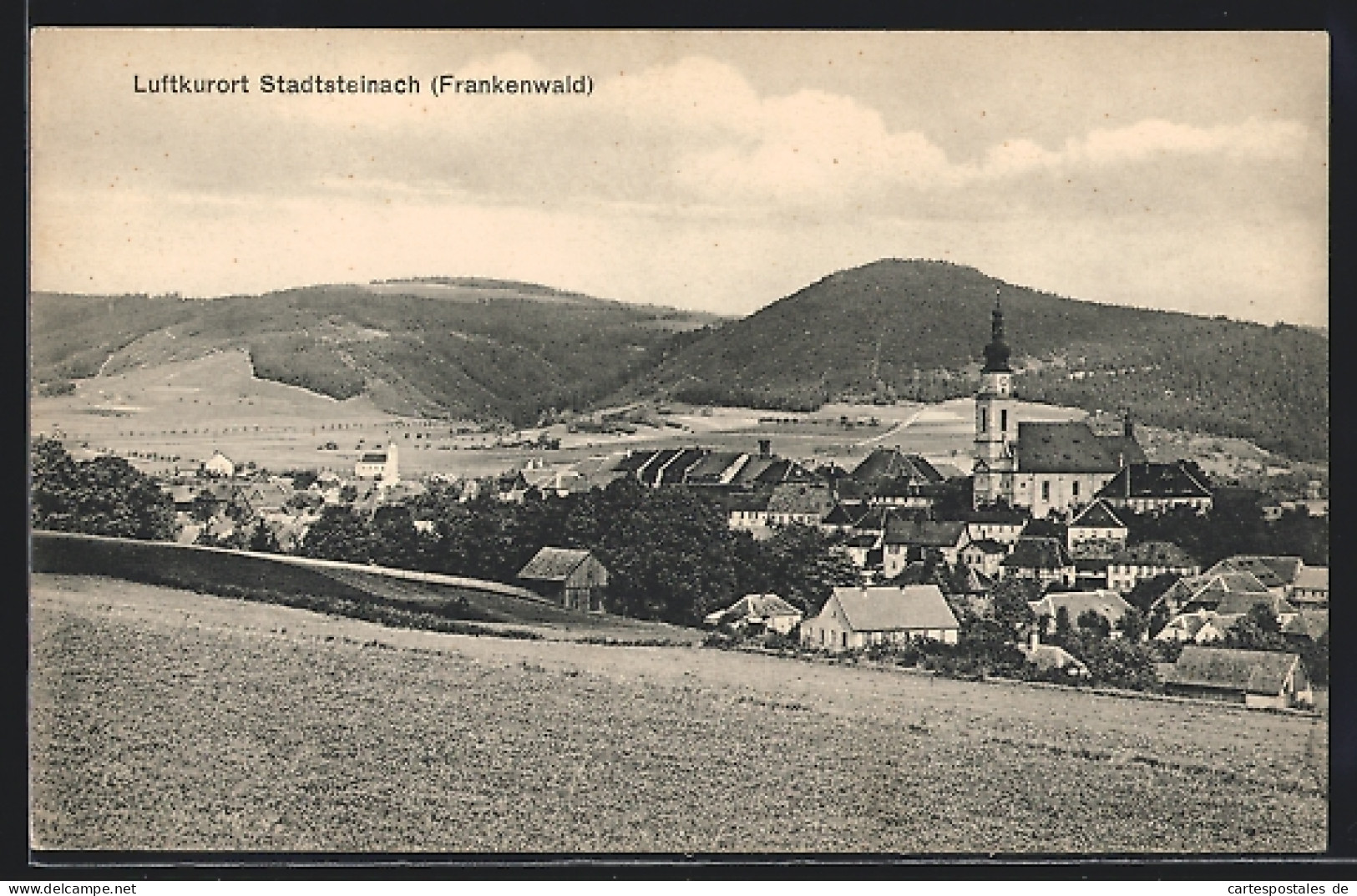 AK Stadtsteinach /Frankenwald, Teilansicht Mit Kirche  - Otros & Sin Clasificación