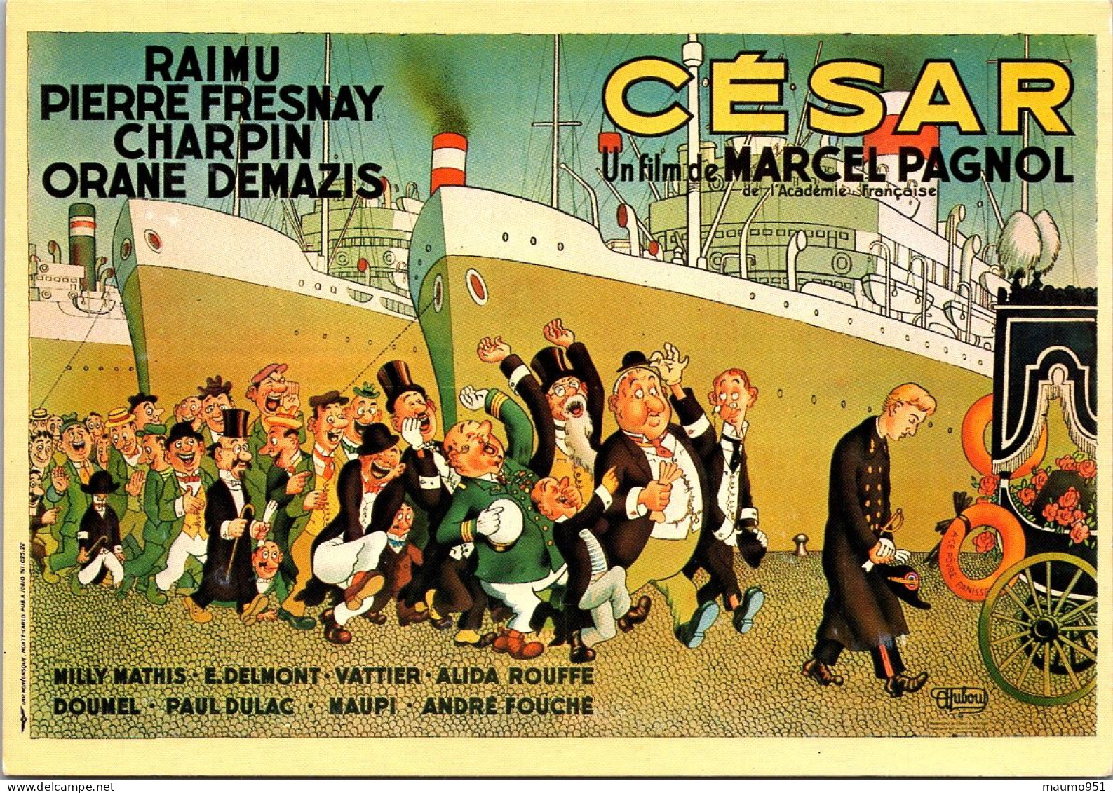 CESAR Un Film De MARCEL PAGNOL - Raimu. Pierre Fresnay. Charpin. Orane Demazis (cpsm) - Autres & Non Classés
