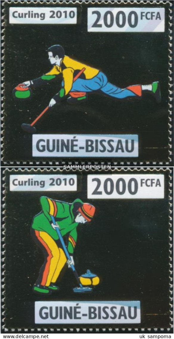 Guinea-Bissau 4672-4673 (complete. Issue) Unmounted Mint / Never Hinged 2010 Eisstockschießen - Guinea-Bissau