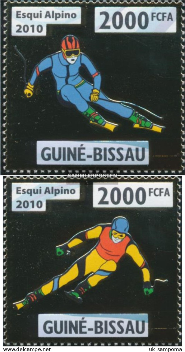 Guinea-Bissau 4668-4669 (complete. Issue) Unmounted Mint / Never Hinged 2010 Ski Alpine - Guinée-Bissau