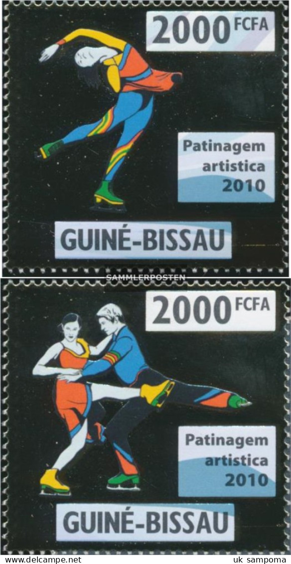 Guinea-Bissau 4664-4665 (complete. Issue) Unmounted Mint / Never Hinged 2010 Figure Skating - Guinea-Bissau