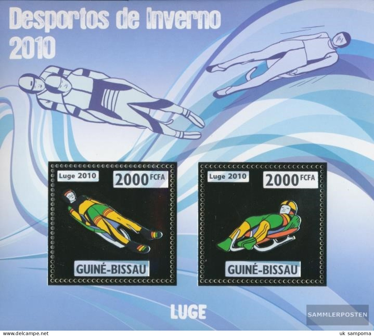 Guinea-Bissau Miniature Sheet 783 (complete. Issue) Unmounted Mint / Never Hinged 2010 Sled Racing - Guinée-Bissau