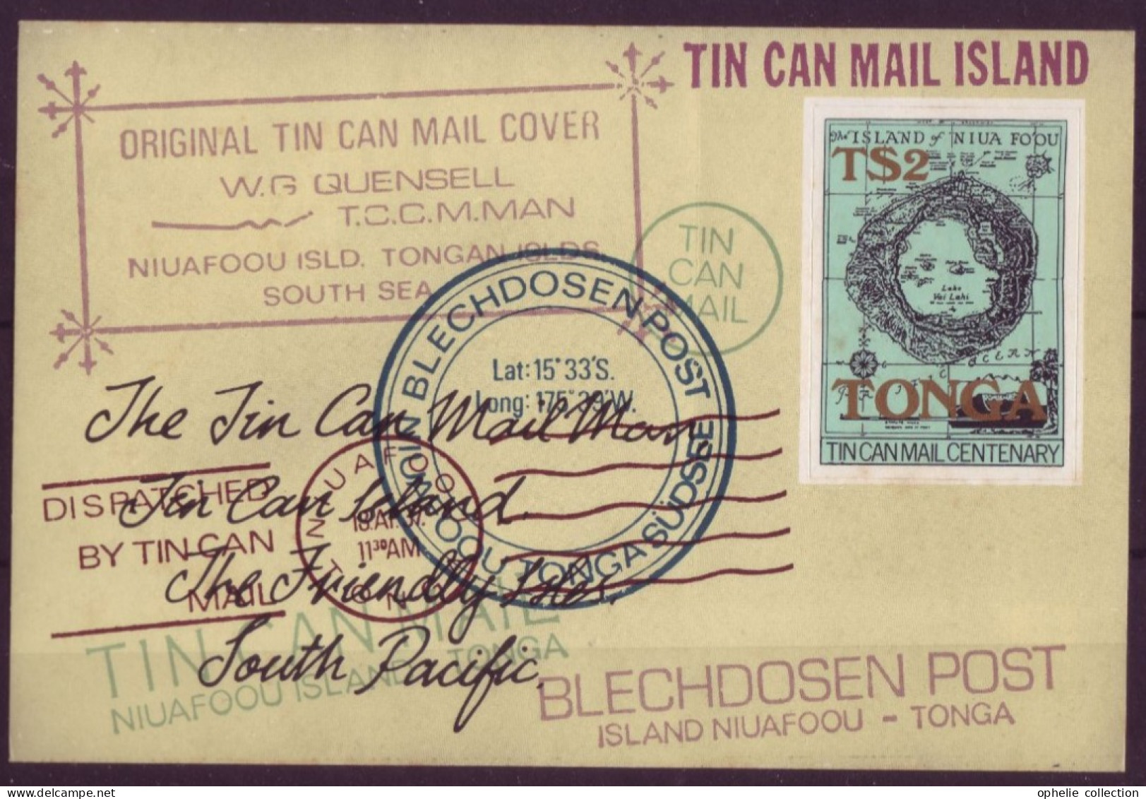 Océanie - Tonga - BLF- Tin Can Mail Centenary - 7211 - Tonga (1970-...)