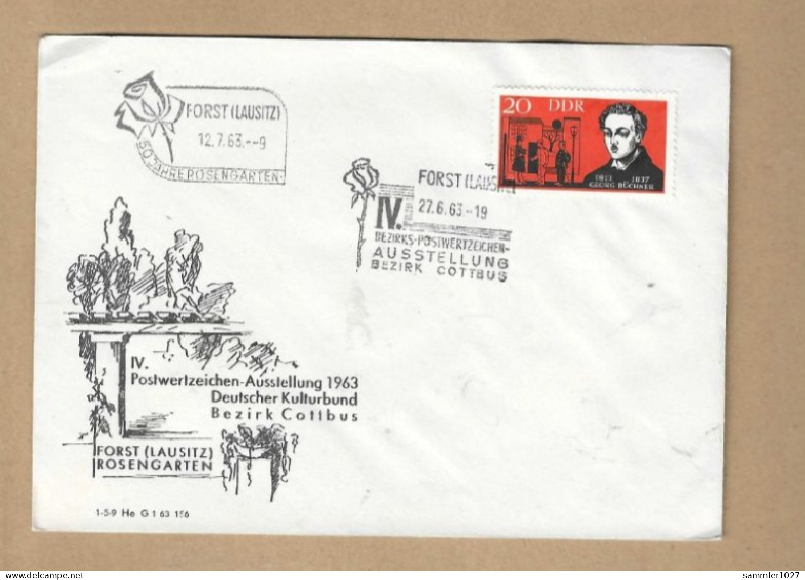 Los Vom 03.05 -  Sammler-Briefumschlag Aus Forst Lausitz  1963 - Covers & Documents