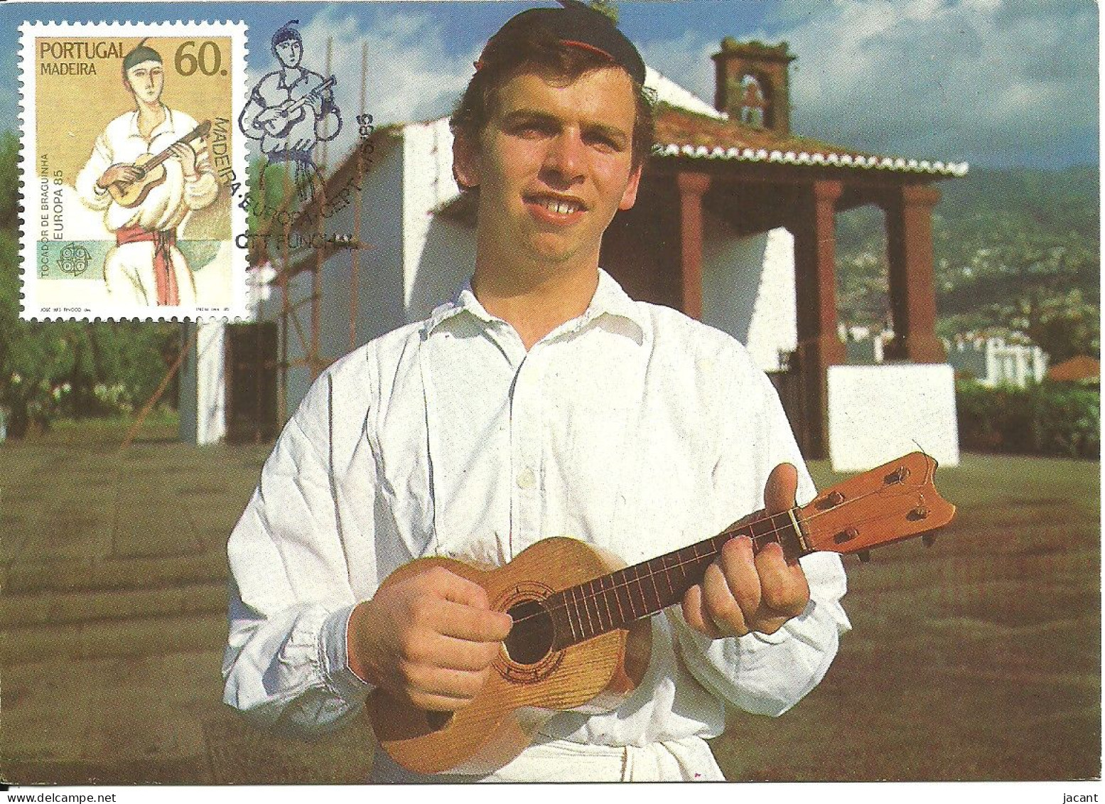 30842 - Carte Maximum - Portugal - Madeira Europa Tocadora De Braguinha - Instrument Musique Guitare Folk Musical Guitar - Maximumkaarten