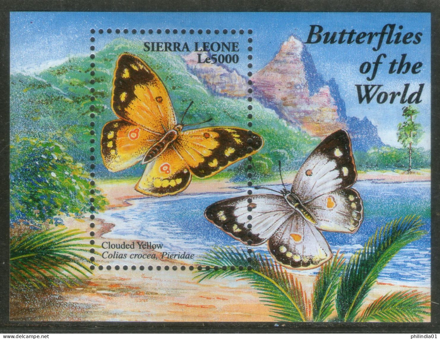 Sierra Leone 2001 Butterflies Moth Insect Sc 2489 M/s MNH # 983 - Papillons