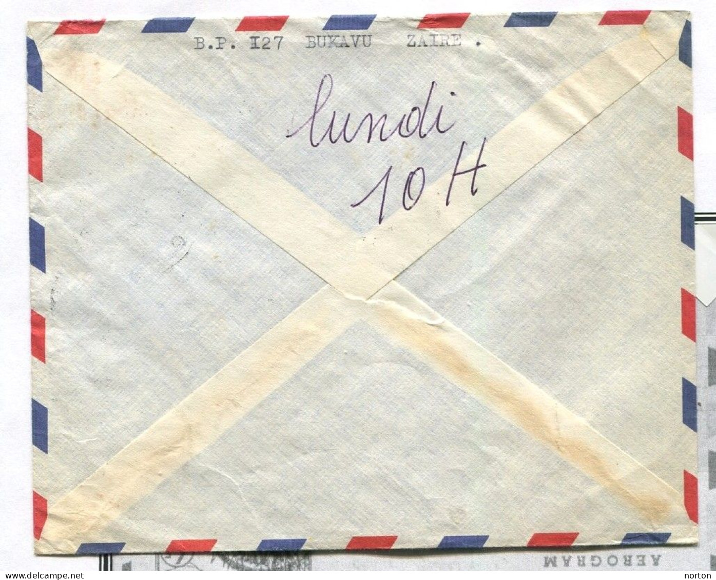 Congo Bukavu 1 Oblit. Keach 10(-I) Sur C.O.B 700+823+833 (Zaïre) Sur Lettre Vers Liège Le 07/09/1973 - Covers & Documents