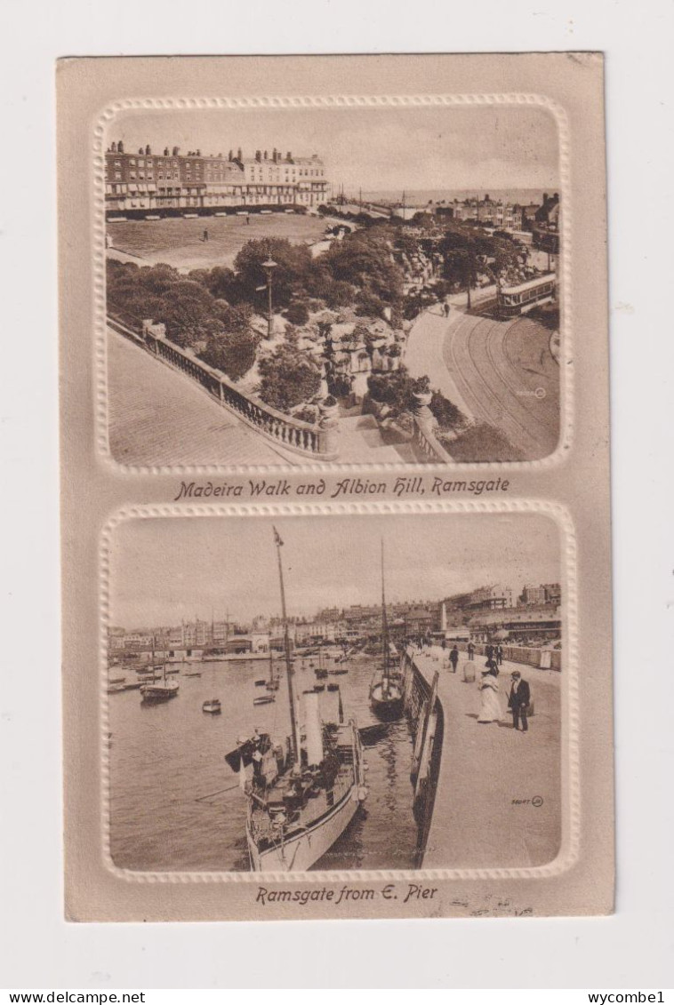 ENGLAND - Ramsgate Dual View Used Vintage Postcard - Ramsgate