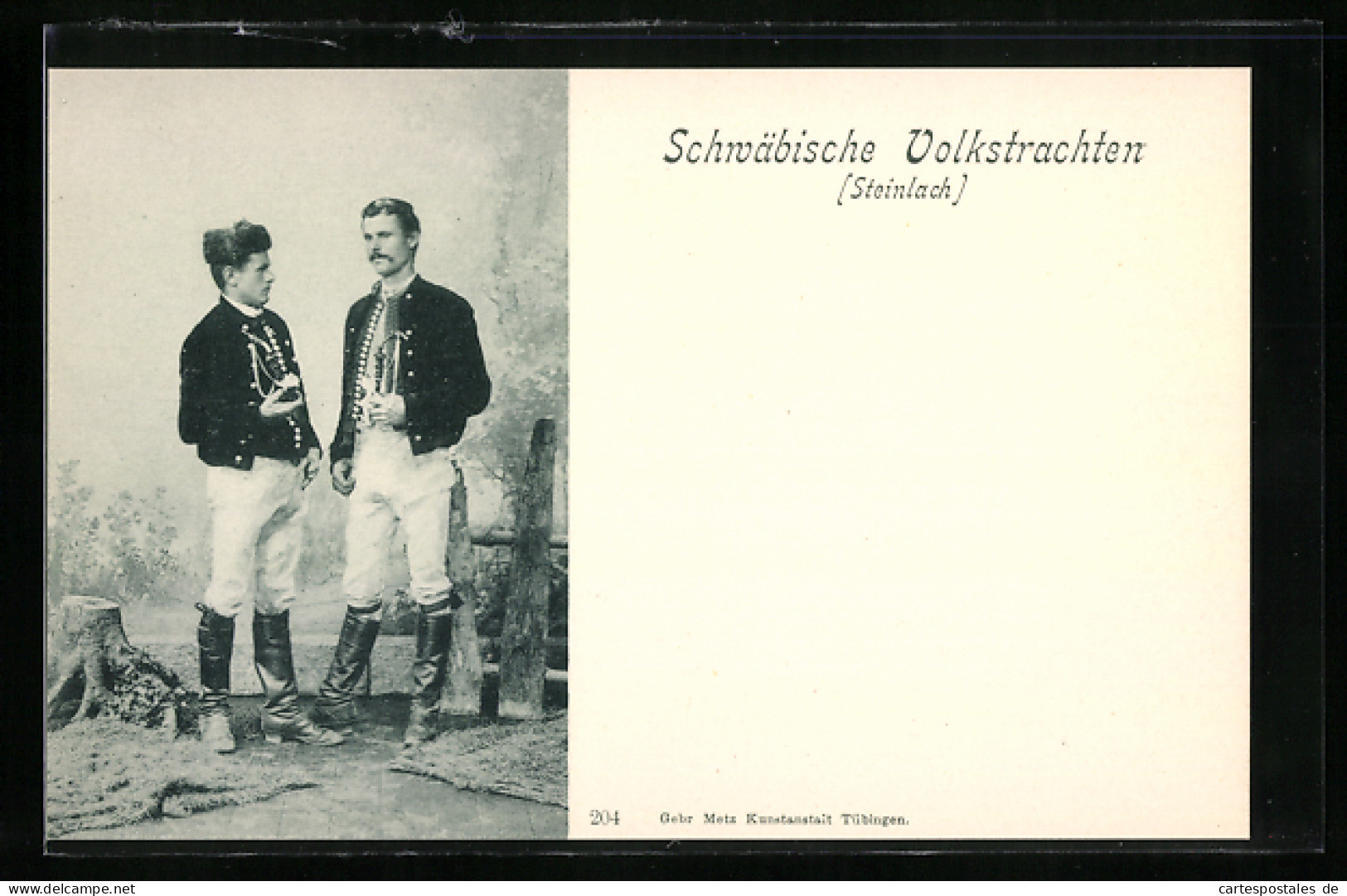 AK Steinlach, Zwei Männer In Schwäbischer Tracht  - Costumes