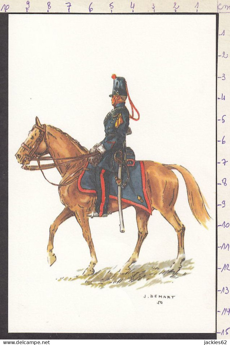 095024/ Belgique, Artillerie Montée, Officier (petite Tenue), Illustrateur J. Demart - Uniformes