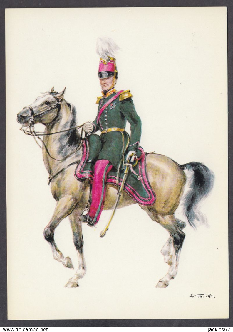 117455/ Belgique, 1848-1850, Officier D'Etat-Major, Illustrateur W. Tritt - Uniformen
