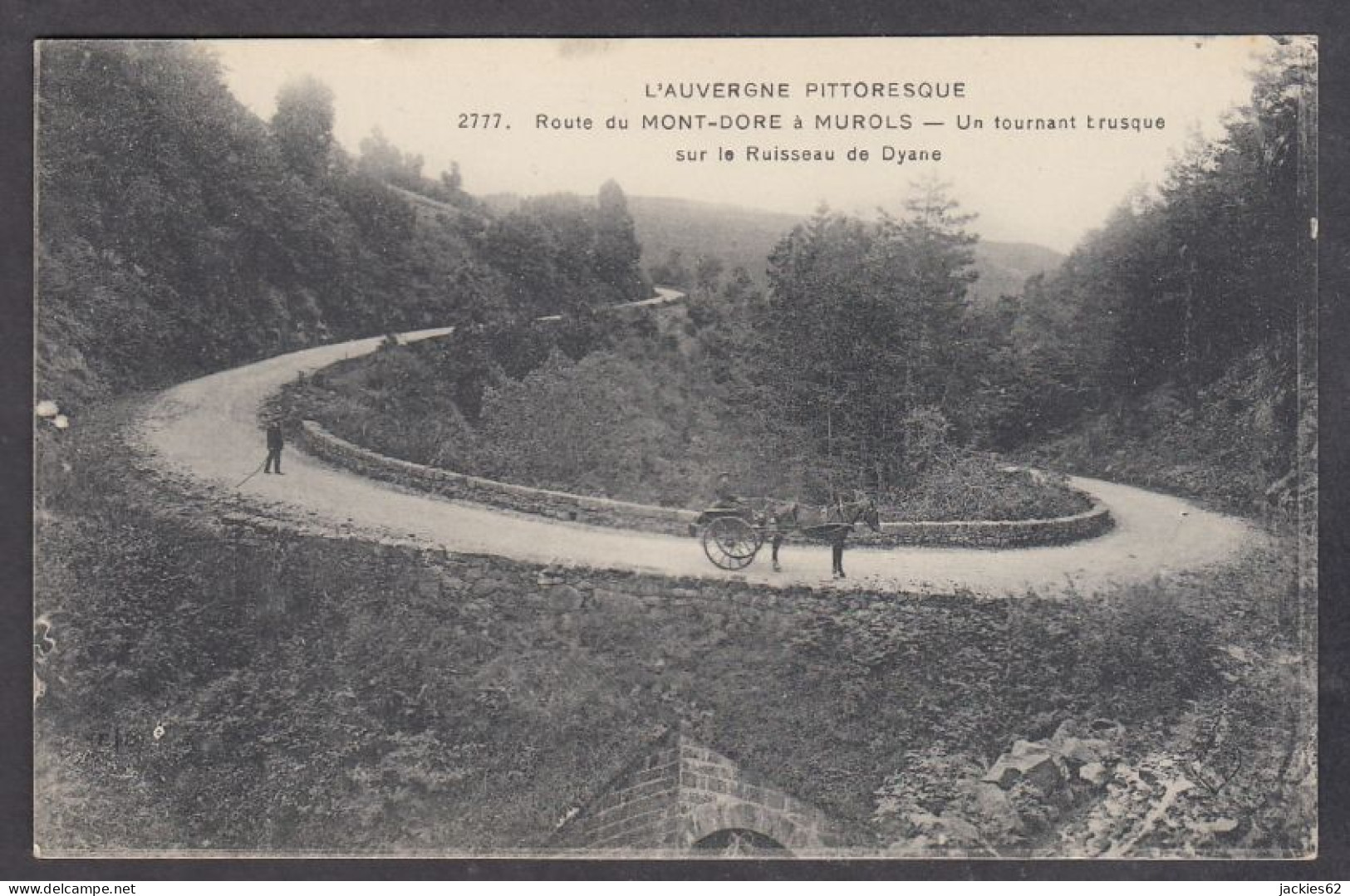 124560/ La Route Du Mont-Dore à Murols, Un Tournant Brusque Sur Le Suisseau De Dyane - Sonstige & Ohne Zuordnung