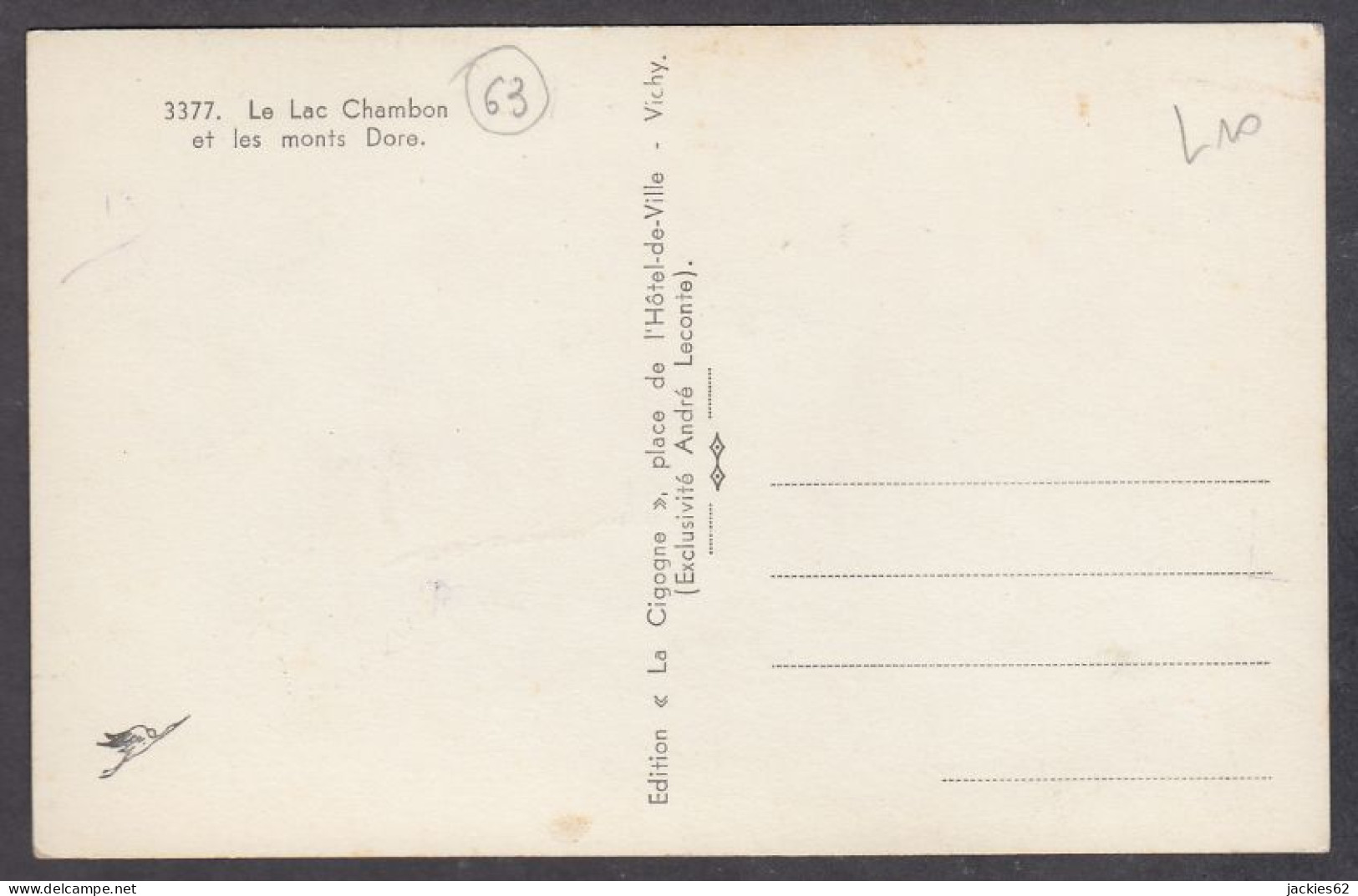 124557/ Le Lac Chambon Et Les Monts Dore - Other & Unclassified