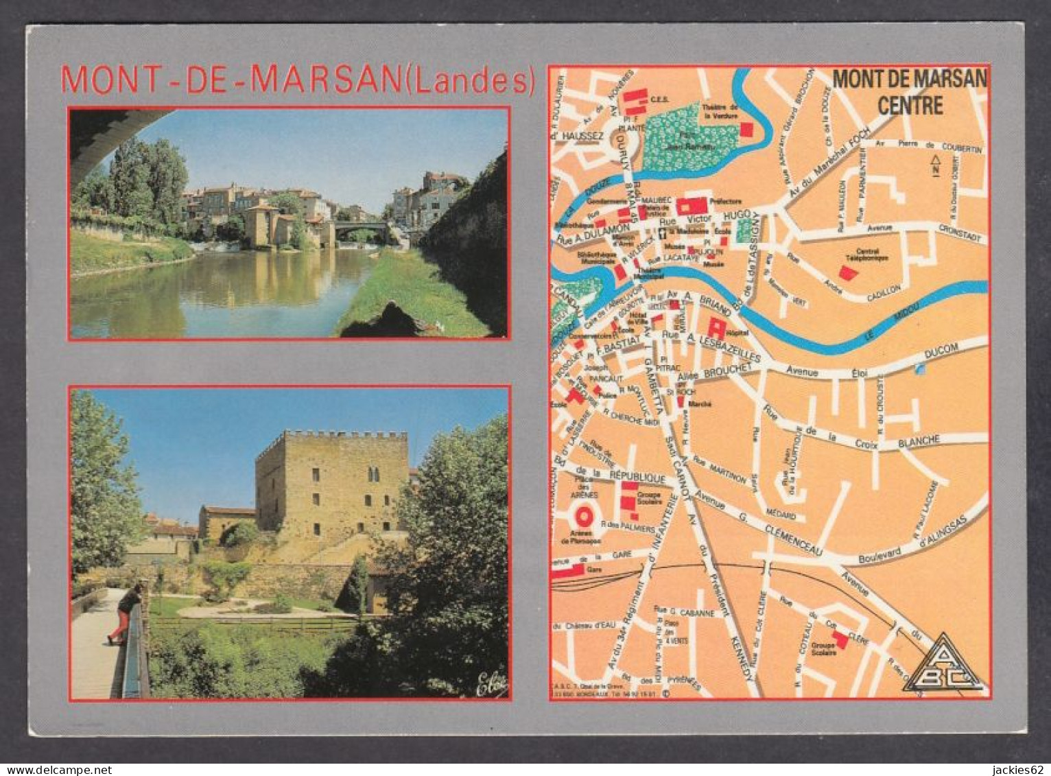 128147/ MONT-DE-MARSAN, Plan Illustré - Mont De Marsan
