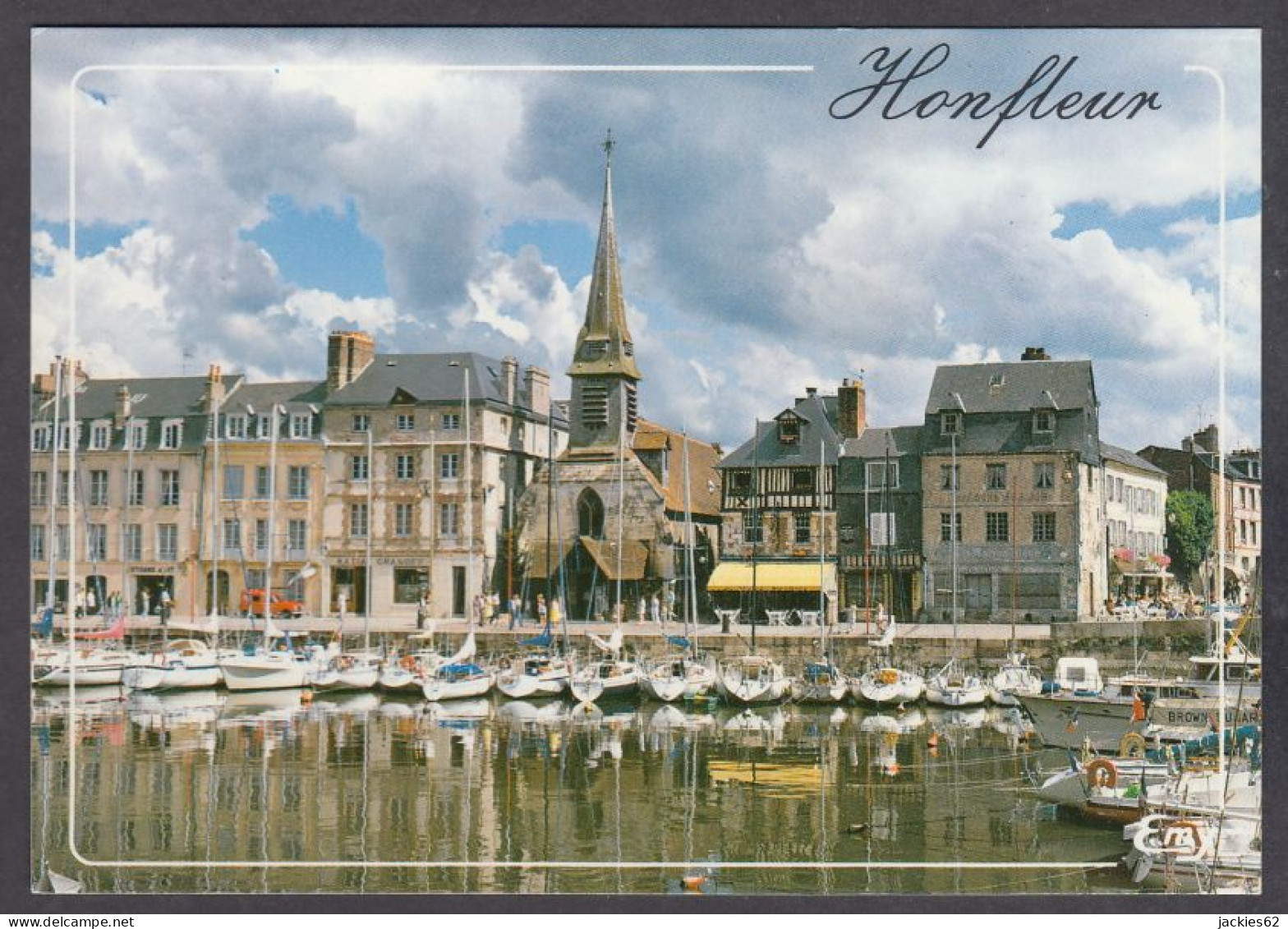 123308/ HONFLEUR, Le Vieux Bassin, Le Quai Saint-Etienne Et L'église Saint-Etienne - Honfleur