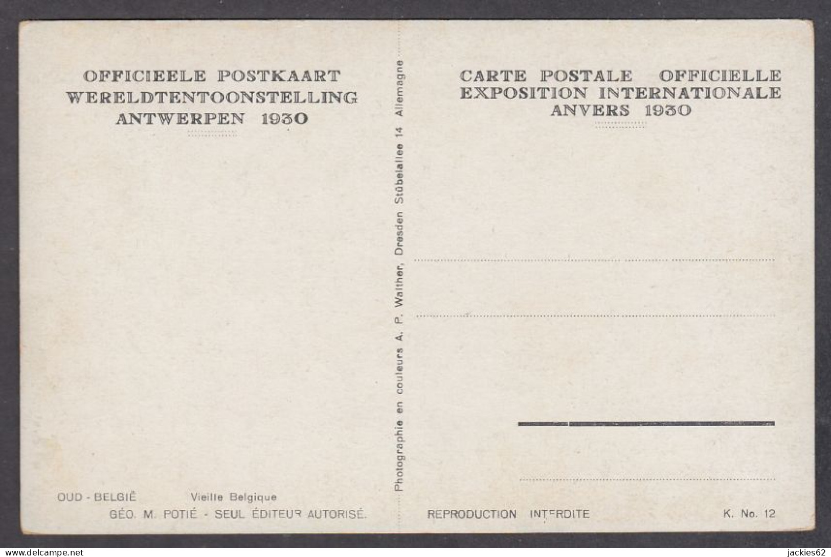 118740/ ANTWERPEN, Tentoonstelling 1930, Oud Belgie, Vieille Belgique - Antwerpen