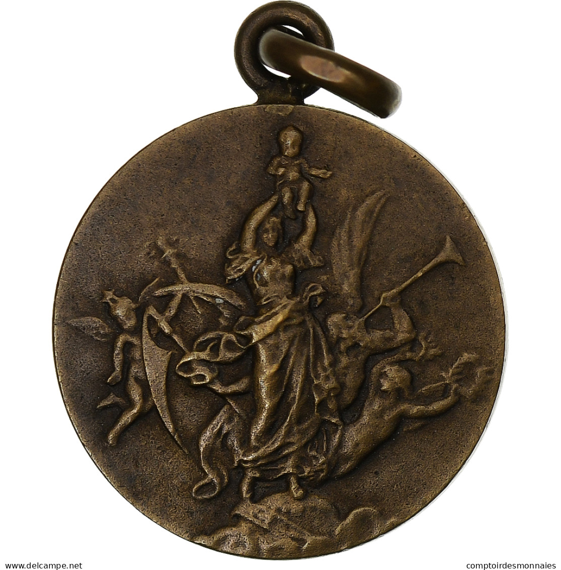 France, Médaille, Exposition Internationale, Bayonne-Biarritz, 1923, Bronze - Andere & Zonder Classificatie