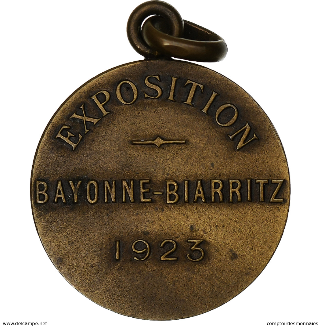 France, Médaille, Exposition Internationale, Bayonne-Biarritz, 1923, Bronze - Other & Unclassified
