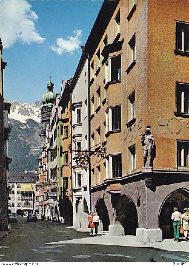 AK 216619 AUSTRIA - Innsbruck - Herzog-Friedrich-Straße - Hotel Goldene Rose - Innsbruck