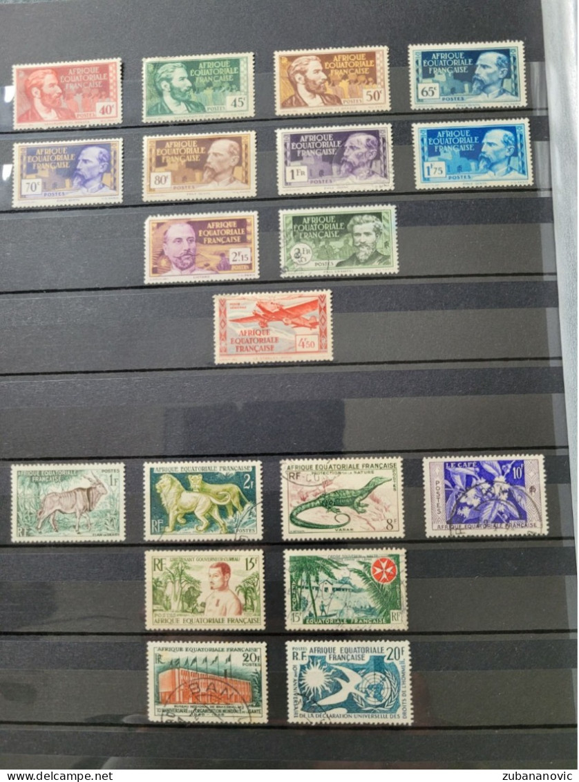 African Territories 195 Stamps - Collections (without Album)